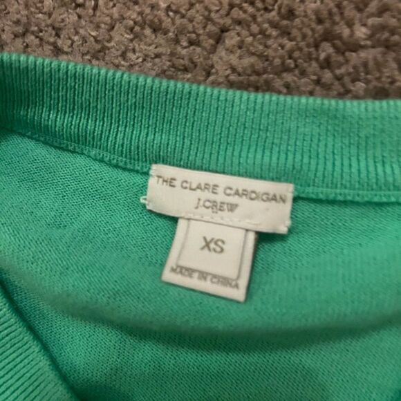 J Crew green clare cardigan xs - Picture 7 of 8